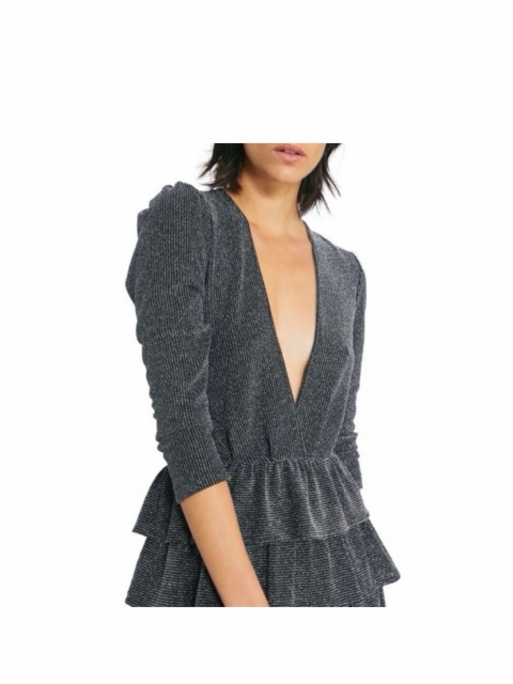 IRO Revert Metallic Tiered Ruffled Mini Dress - Picture 7 of 8